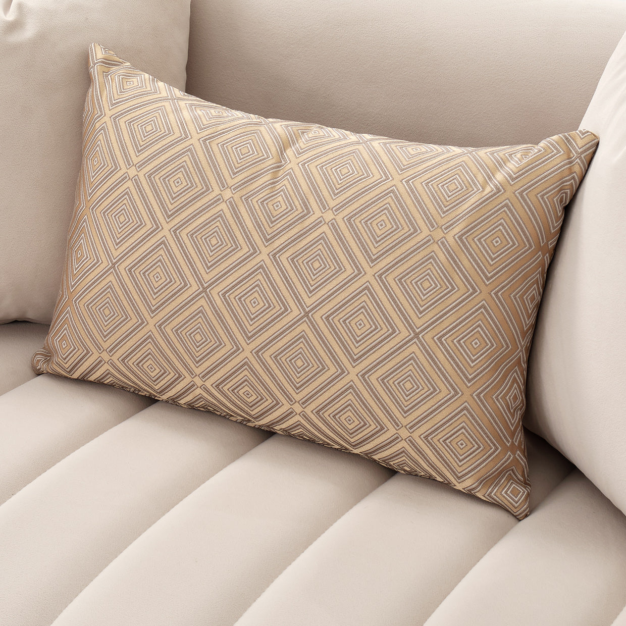 Ariana Loveseat - Beige/Gold