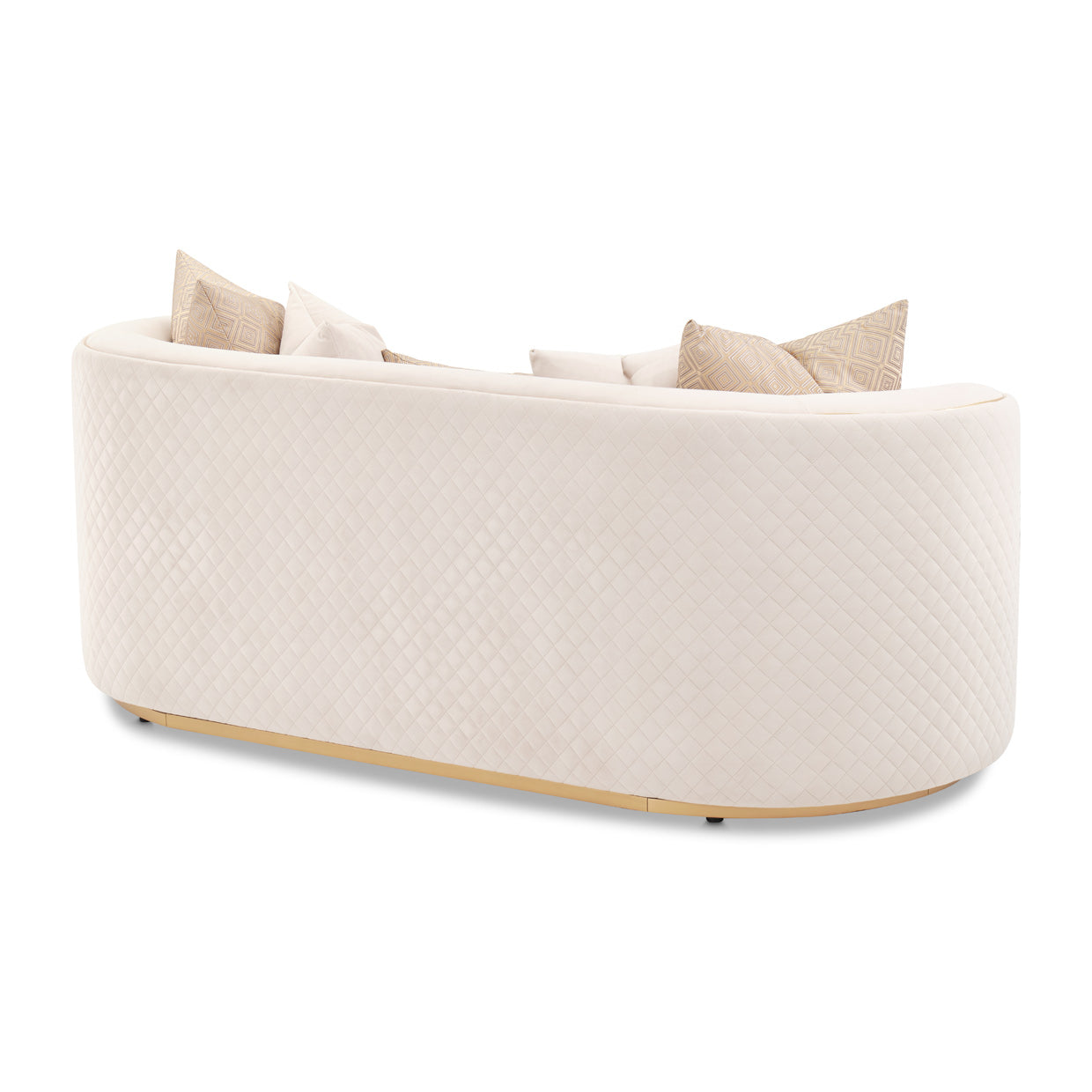 Ariana Loveseat - Beige/Gold