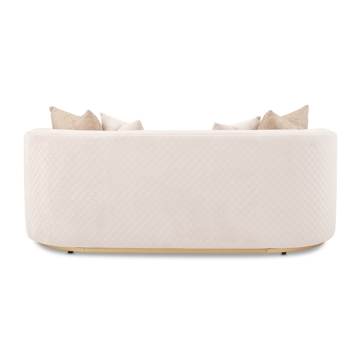 Ariana Loveseat - Beige/Gold