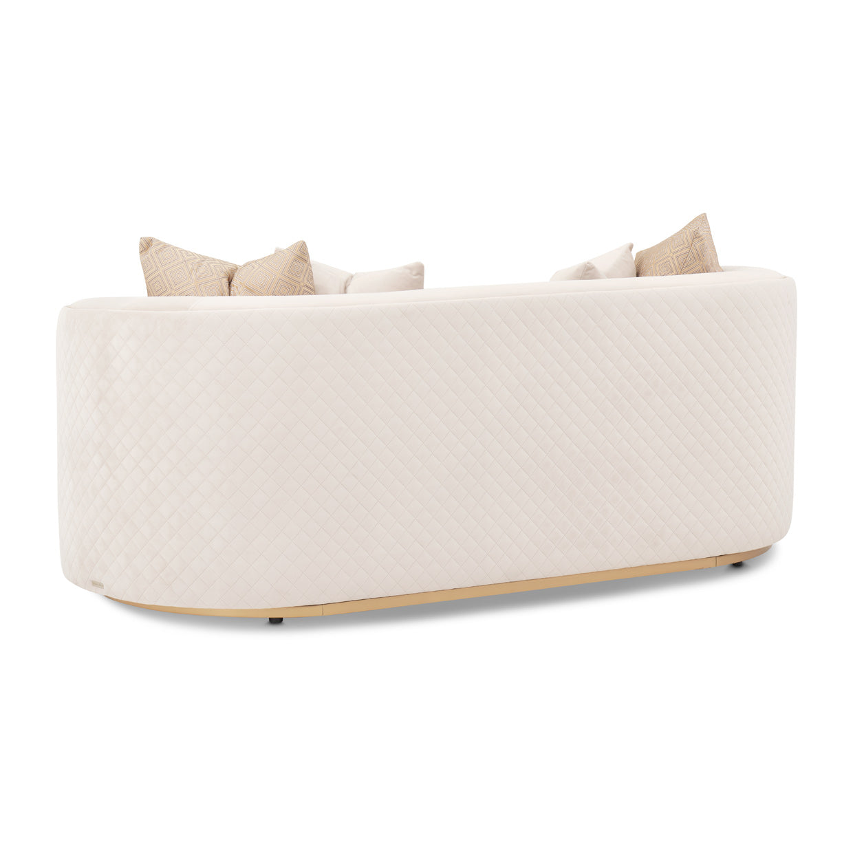 Ariana Loveseat - Beige/Gold