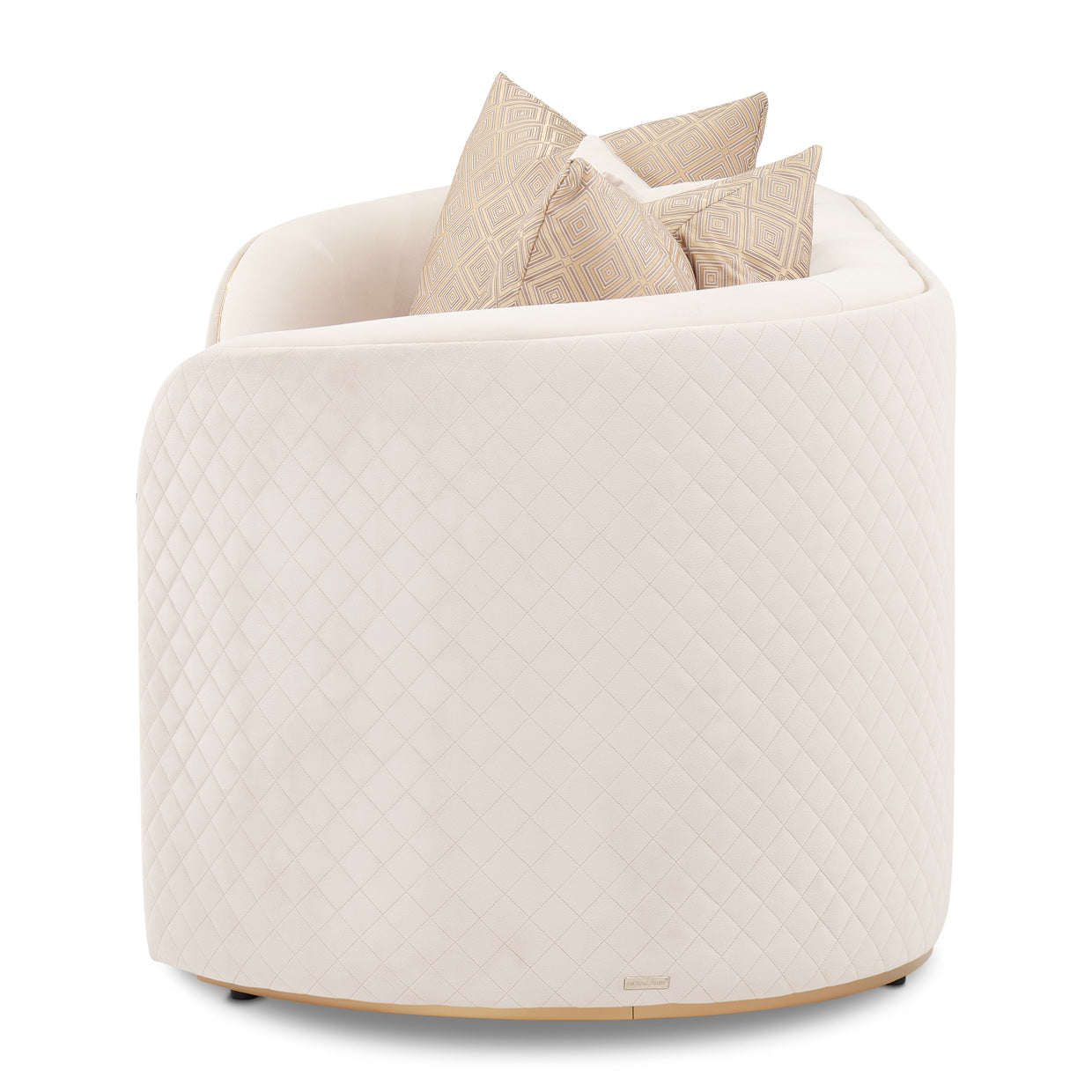 Ariana Loveseat - Beige/Gold