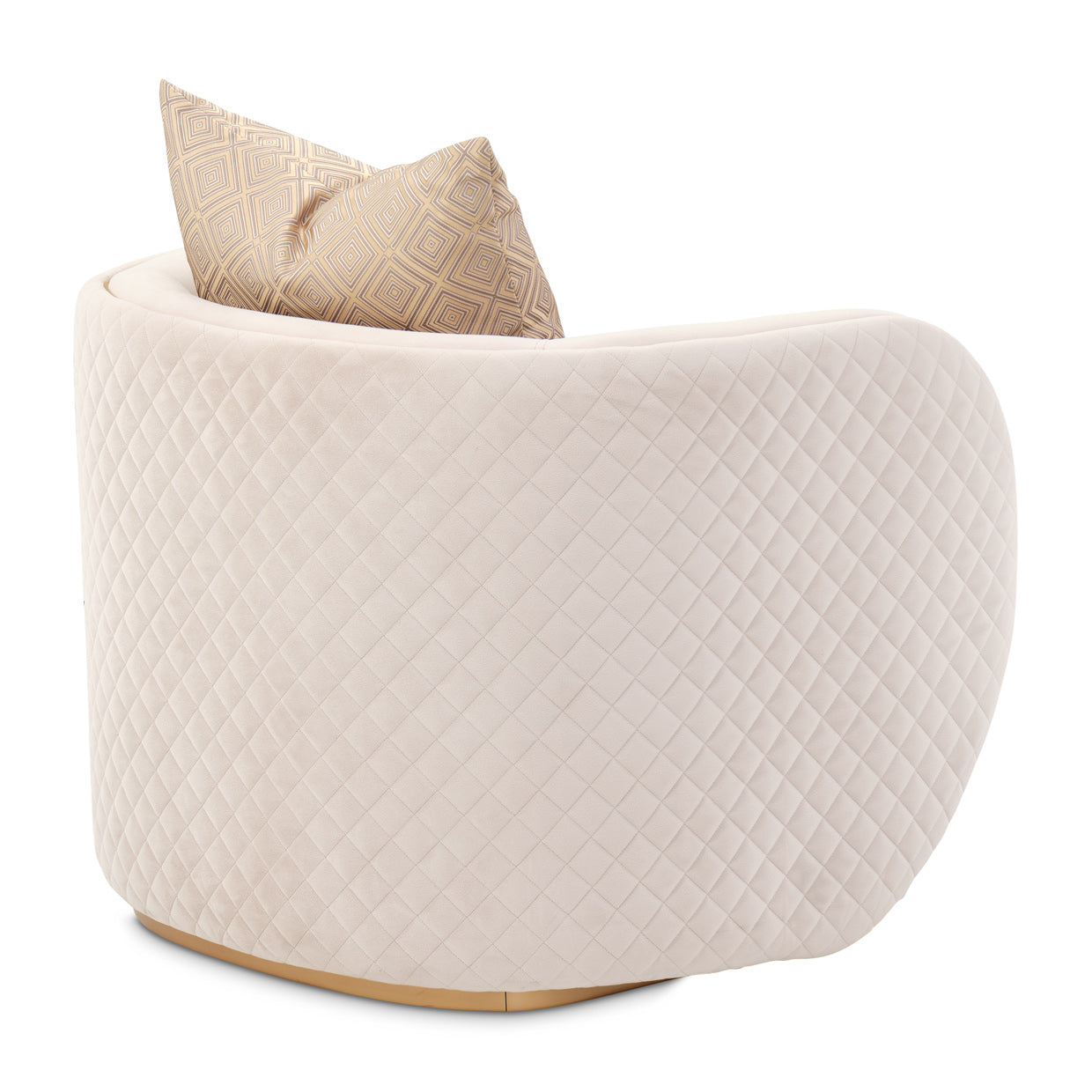 Ariana Accent Chair - Beige/Gold