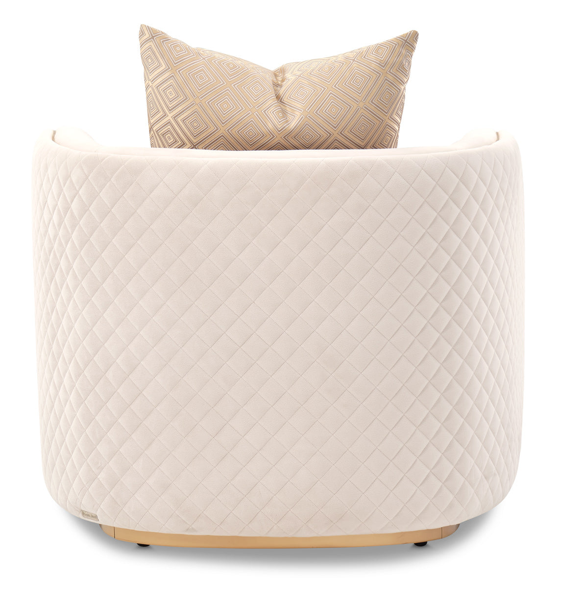 Ariana Accent Chair - Beige/Gold