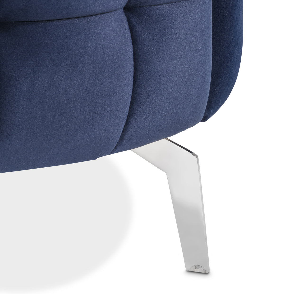 Celine Accent Chair - Indigo/Silver