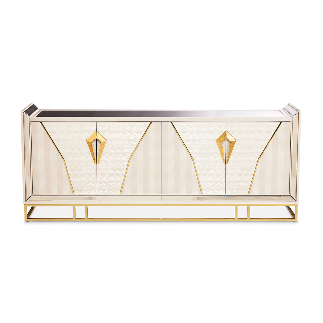 Carmela Console Table - Shimmer Ivory