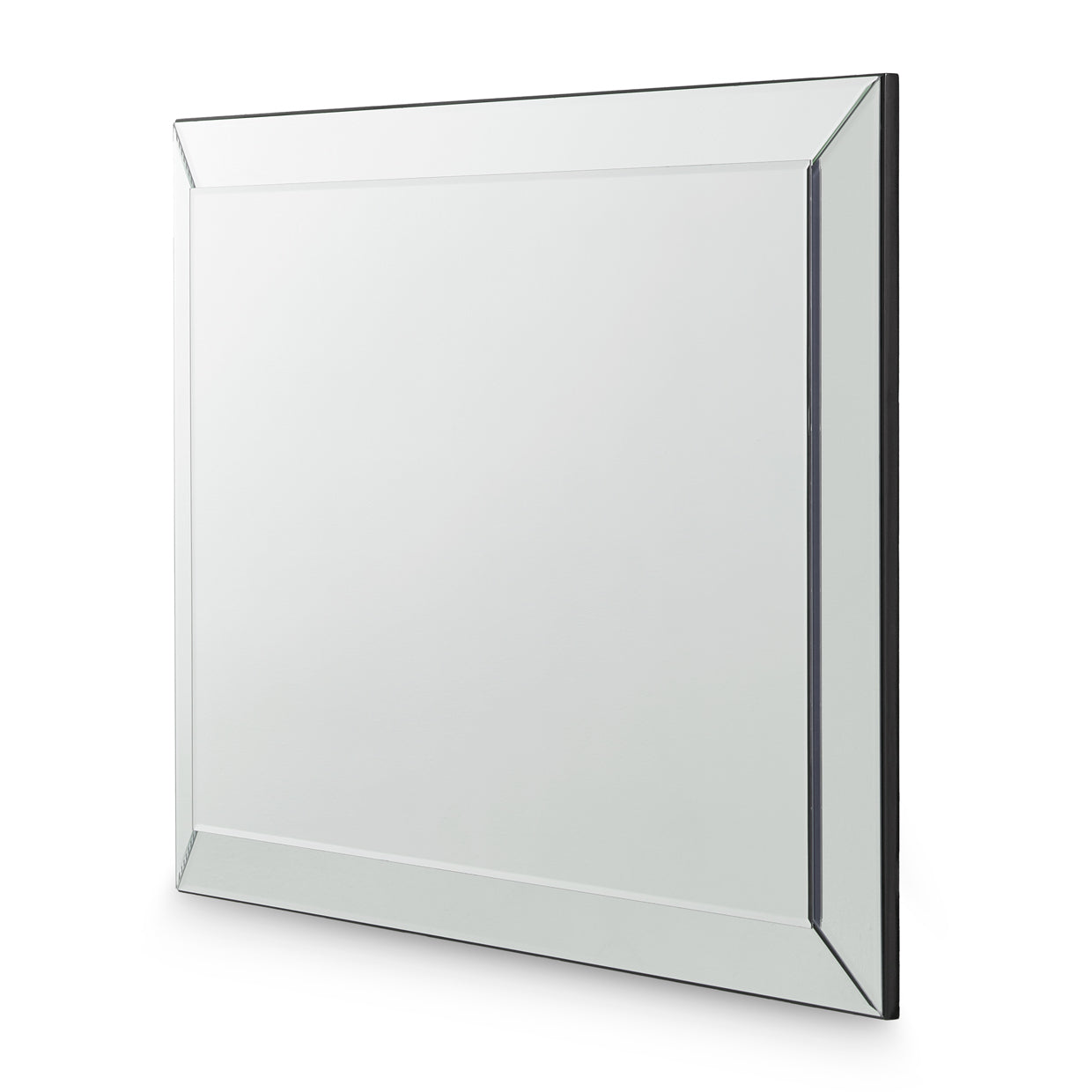 Carmela Wall Mirror - Glossy Charcoal