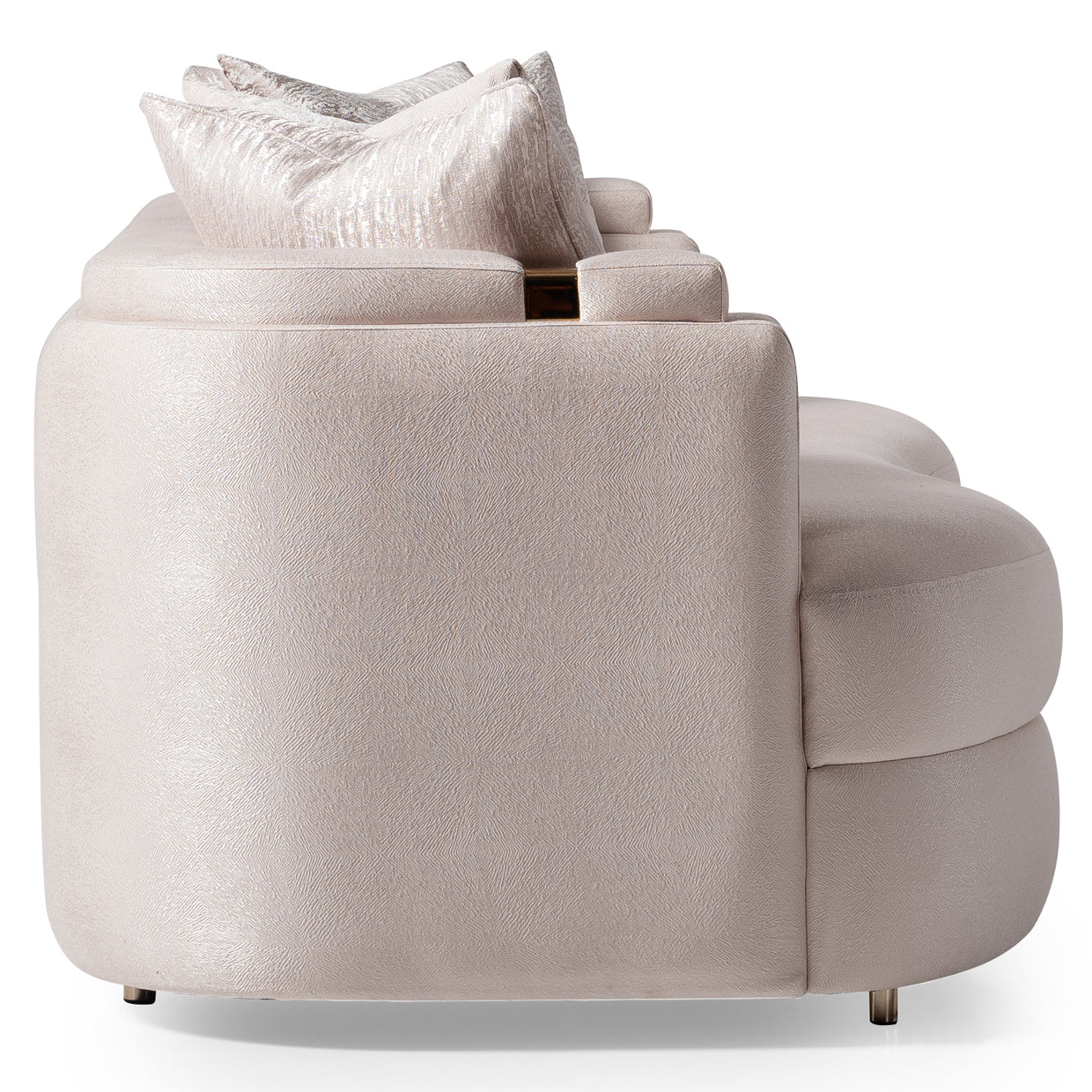 Carmela Standard Sofa - Almond/Gold