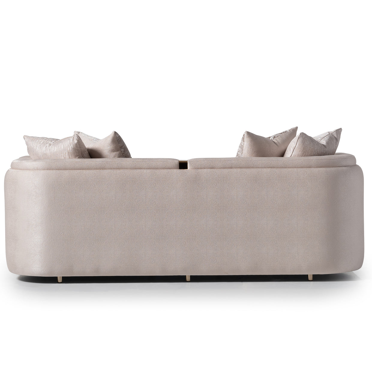 Carmela Standard Sofa - Almond/Gold