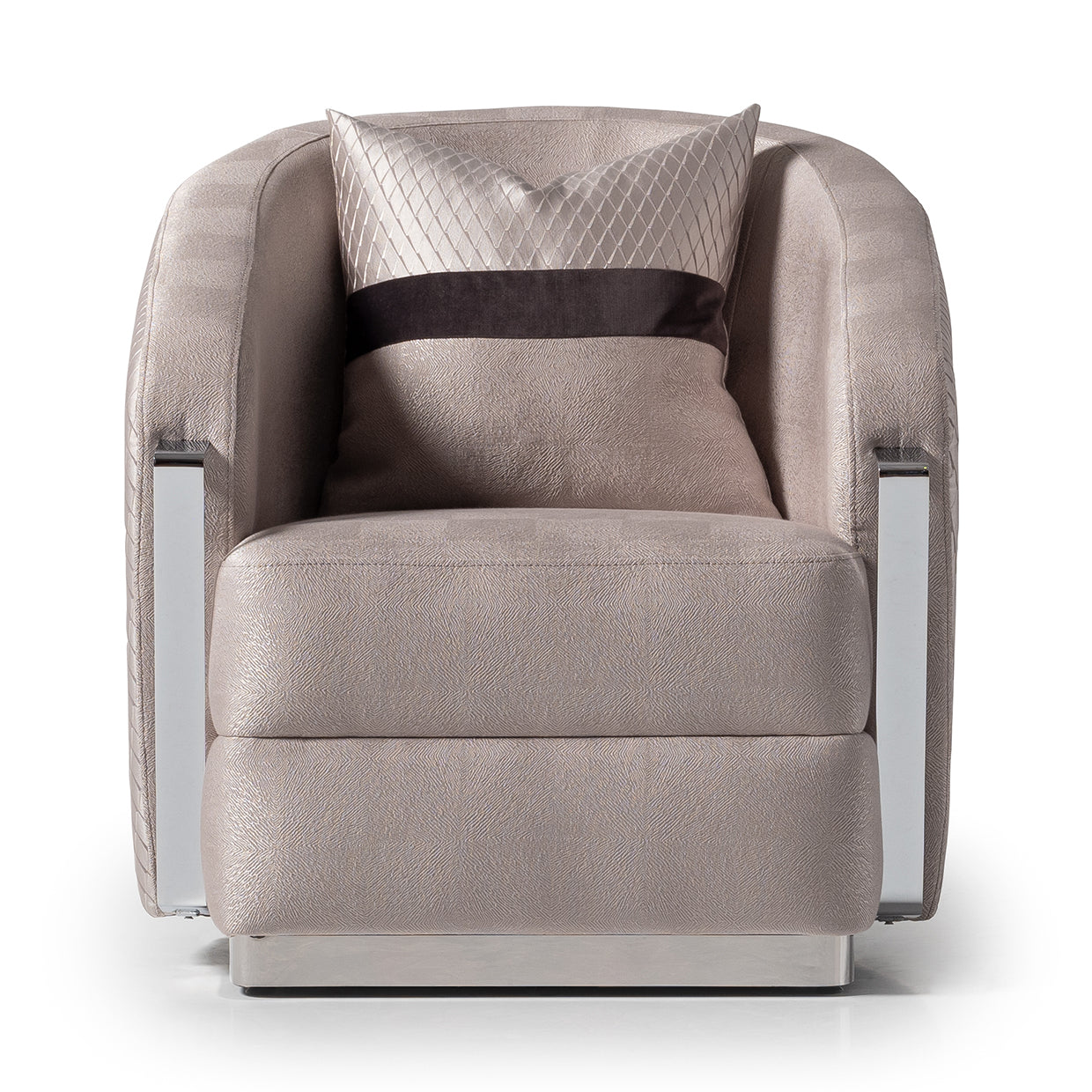 Carmela Accent Chair - Zinc/Silver