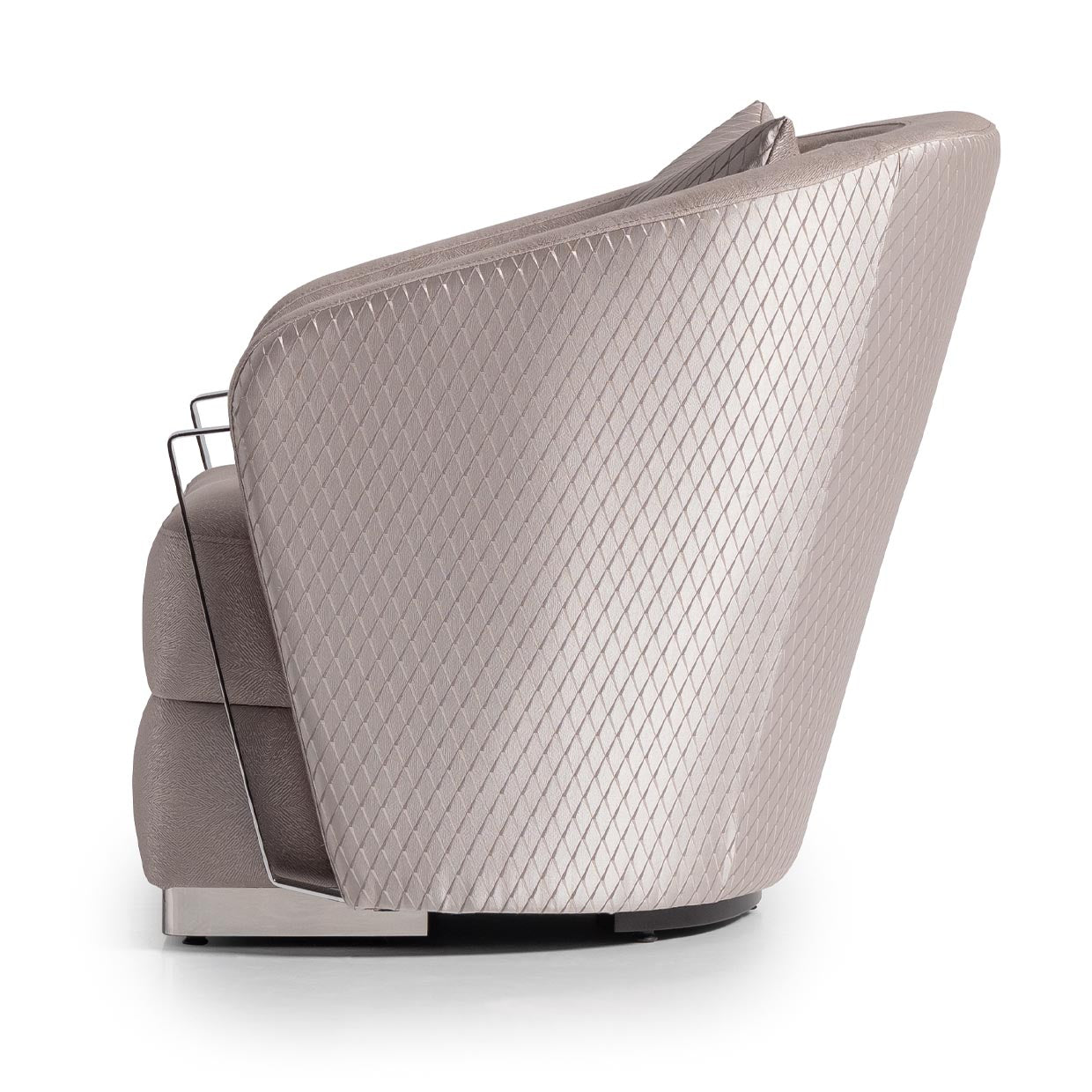 Carmela Accent Chair - Zinc/Silver