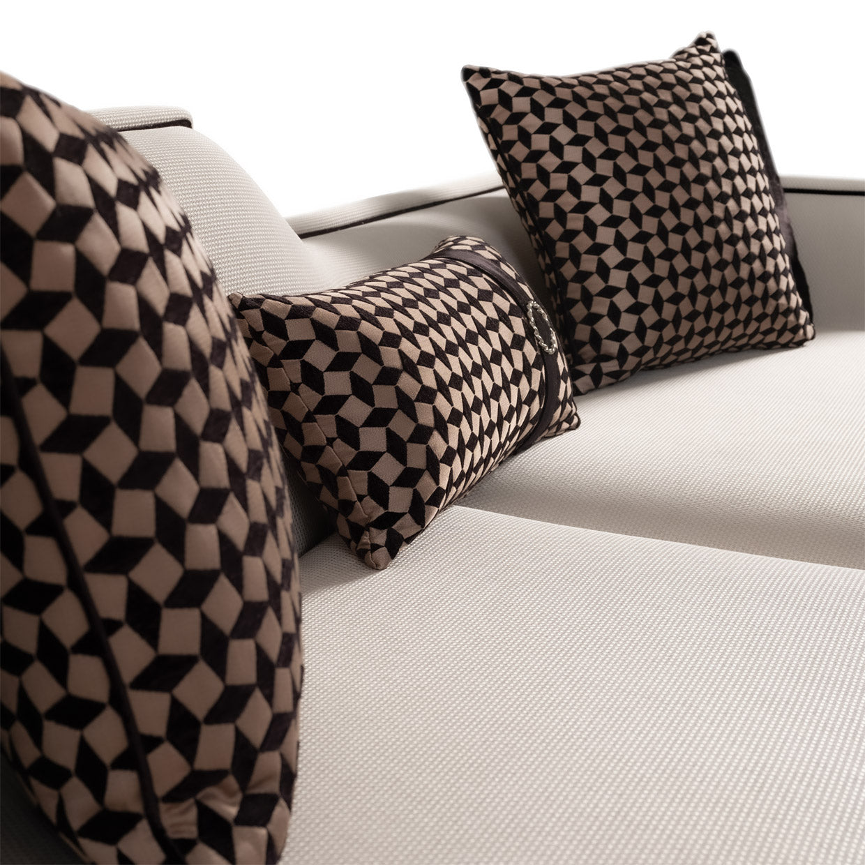 La Francaise Mansion Sofa - Cafe/Black