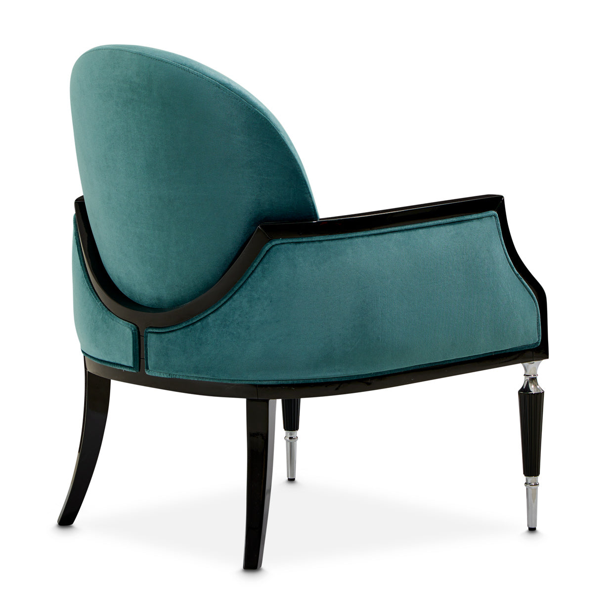La Francaise Accent Chair - Azure/Black