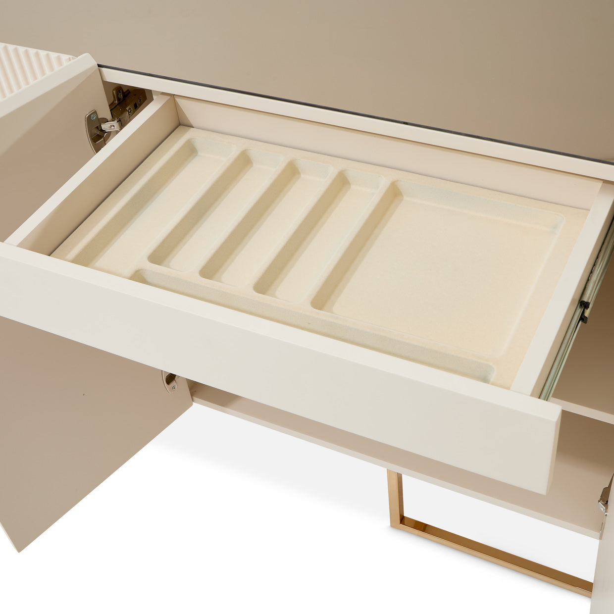 Lisbon Console Table - Silken Matte Cream