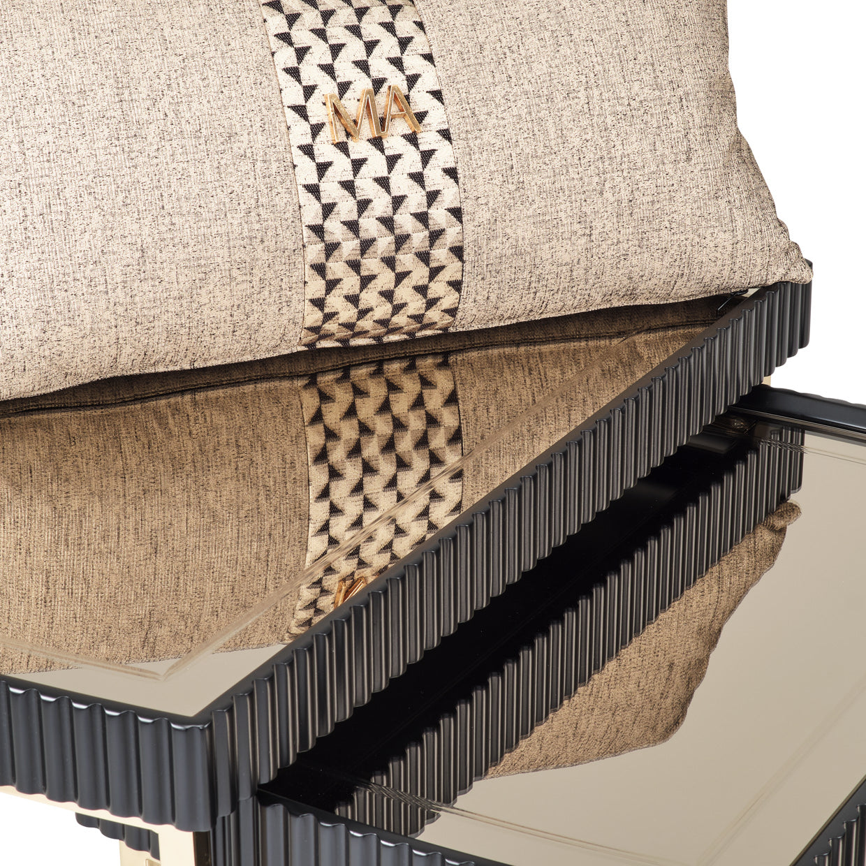 Lisbon Nesting Tables, Set of 3 - Silken Matte Black