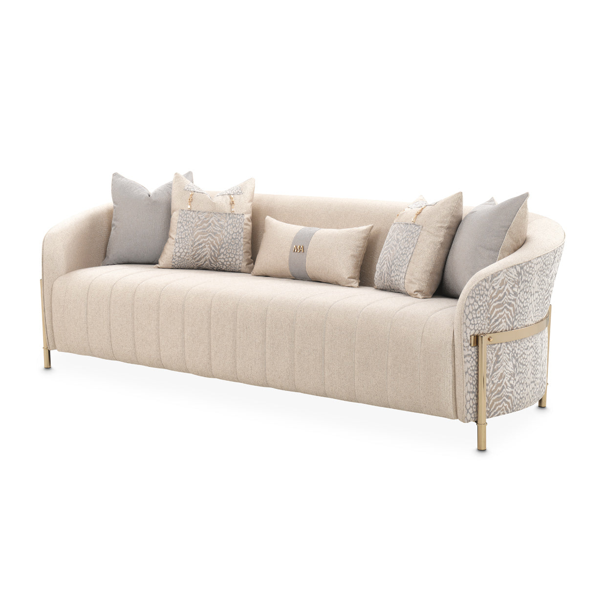 Lisbon Sofa - Opal/Gold