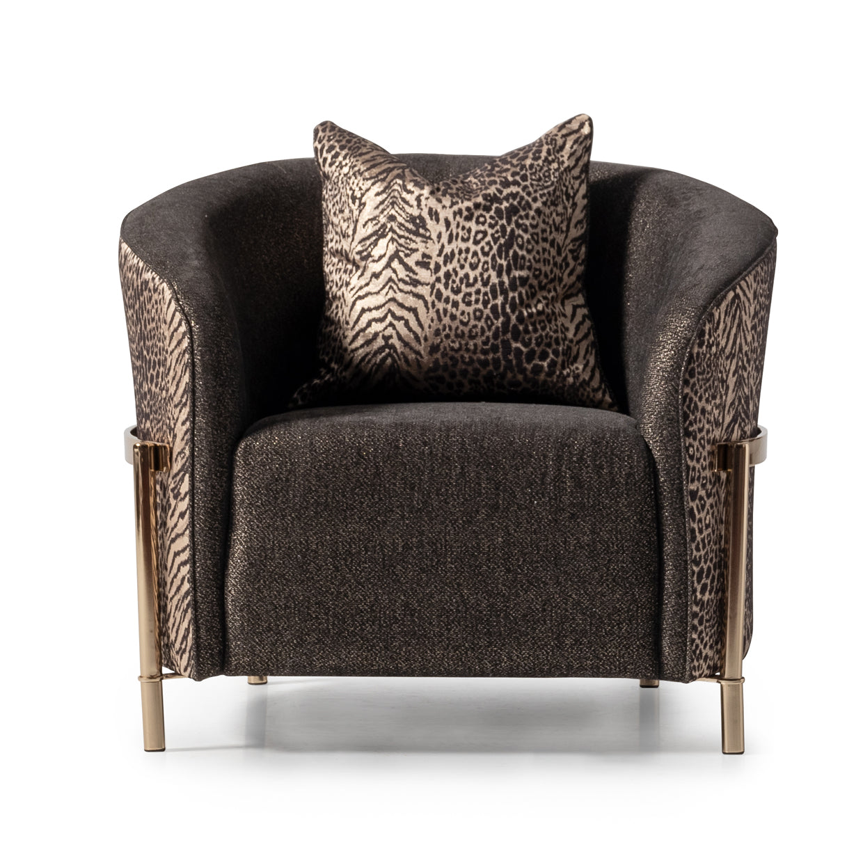 Lisbon Accent Chair - Onyx/Gold