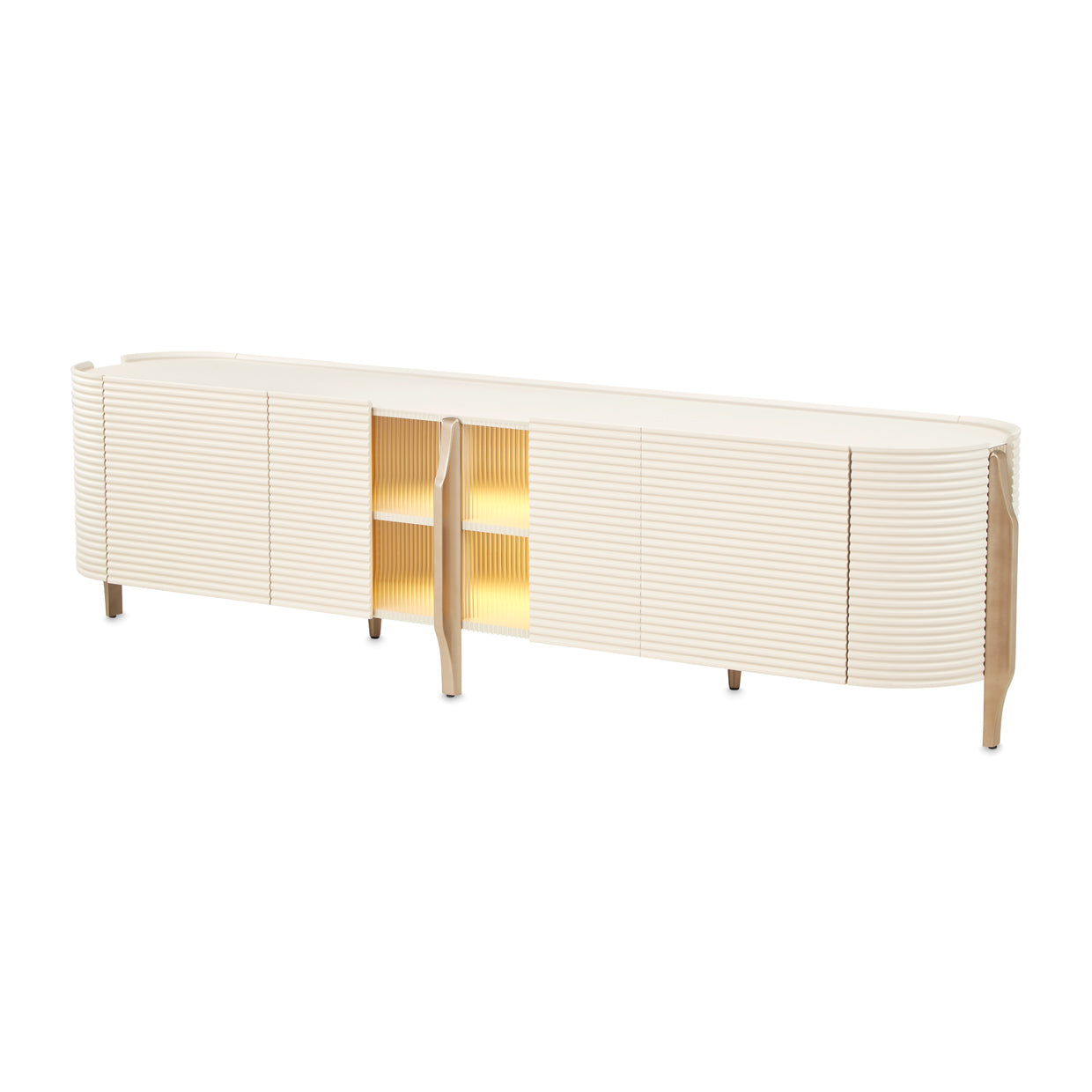 Mod Dream Media Cabinet - Rich Champagne