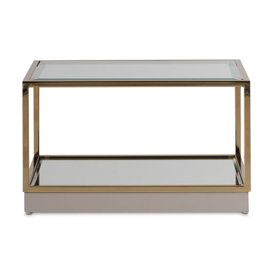 Savannah Breeze Short Cocktail Table, Set of 2 - Bright Gold