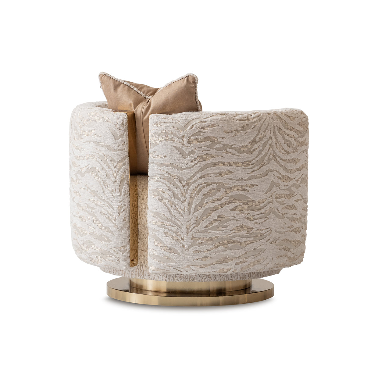 Savannah Breeze Swivel Chair - Cashmere/Bright Gold