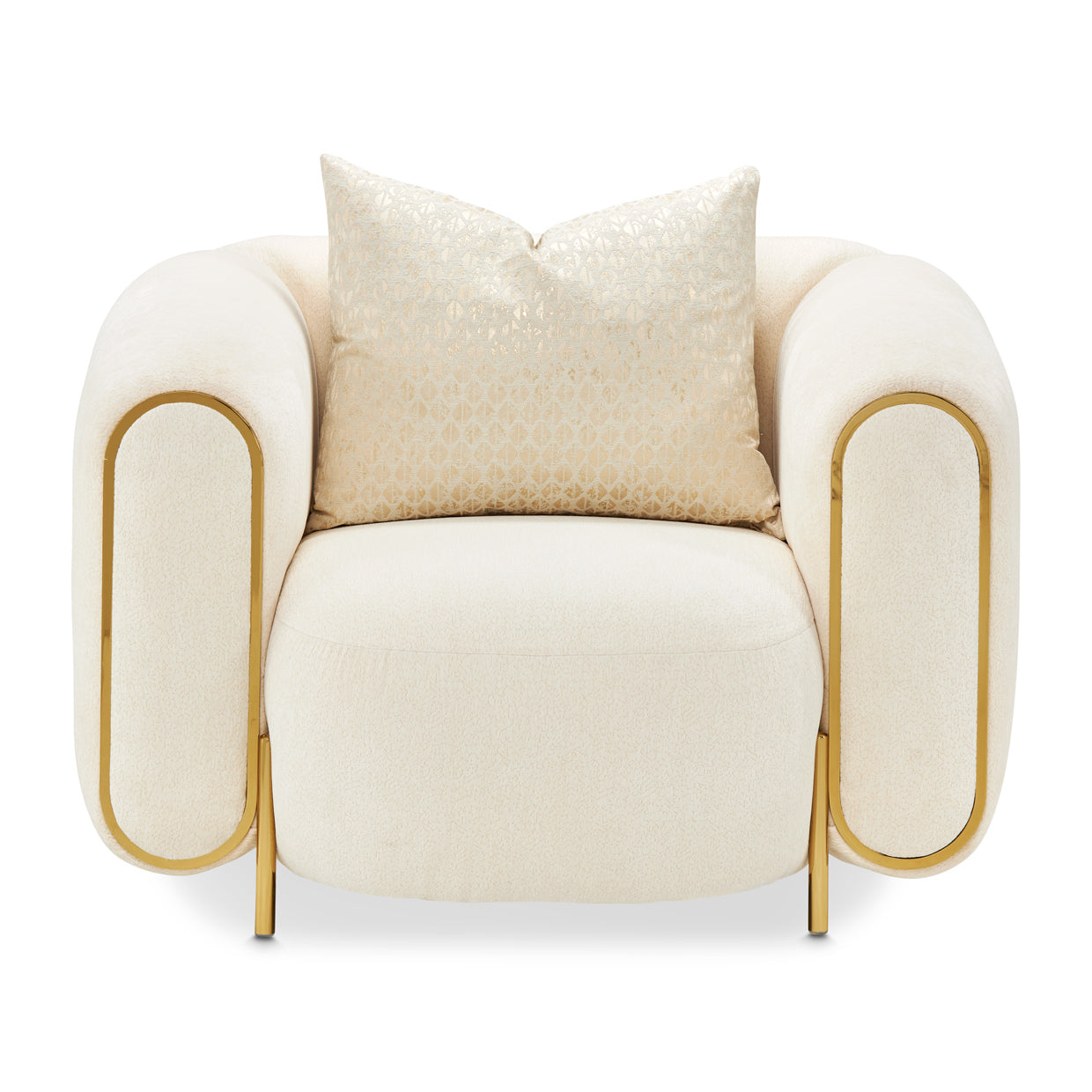 Sassani Chair - Crepe/Gold
