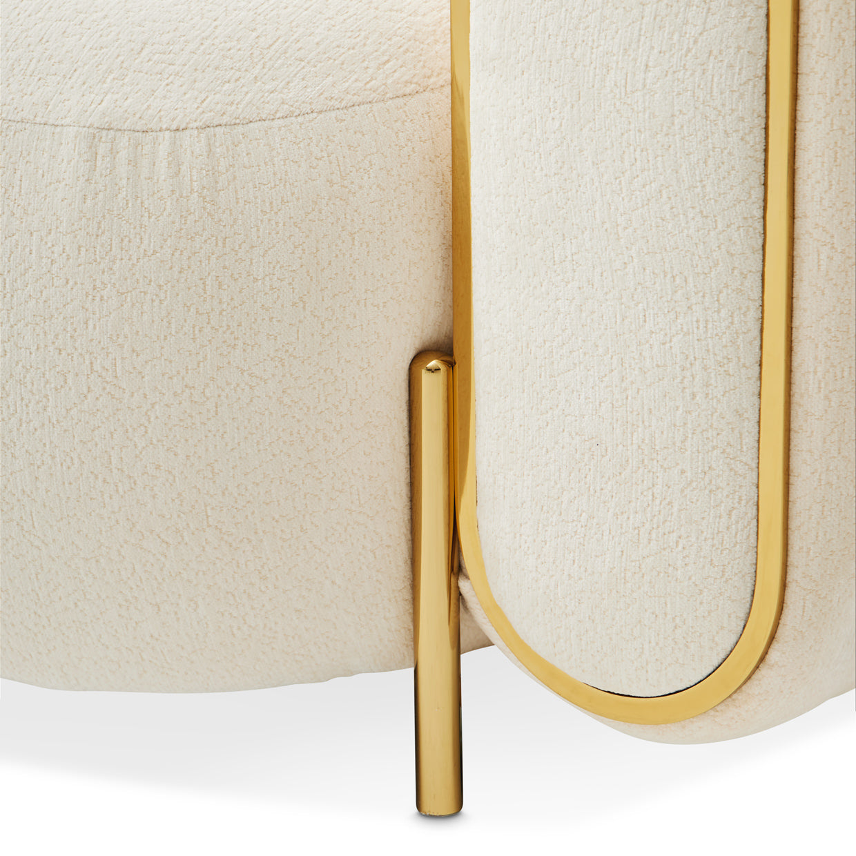 Sassani Chair - Crepe/Gold