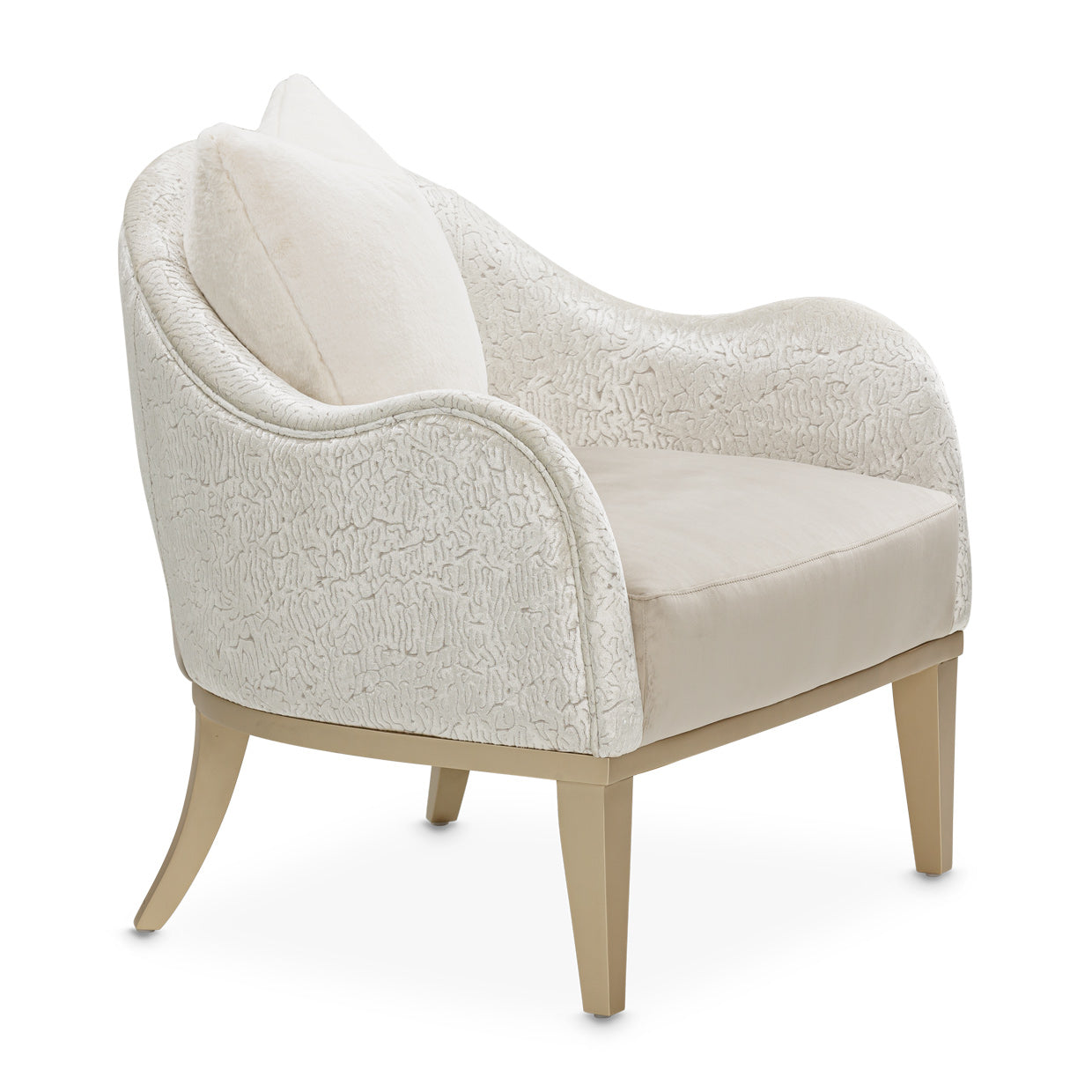 Yvette Accent Chair - Porcini/Champagne
