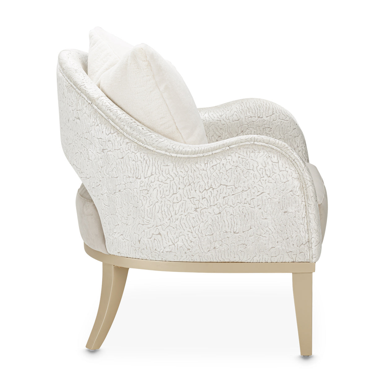 Yvette Accent Chair - Porcini/Champagne