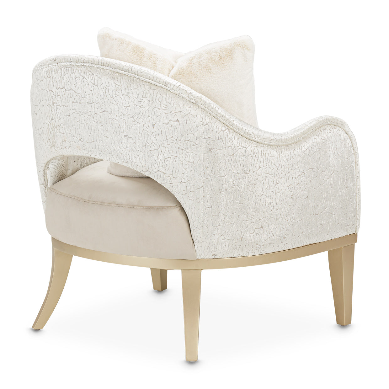 Yvette Accent Chair - Porcini/Champagne