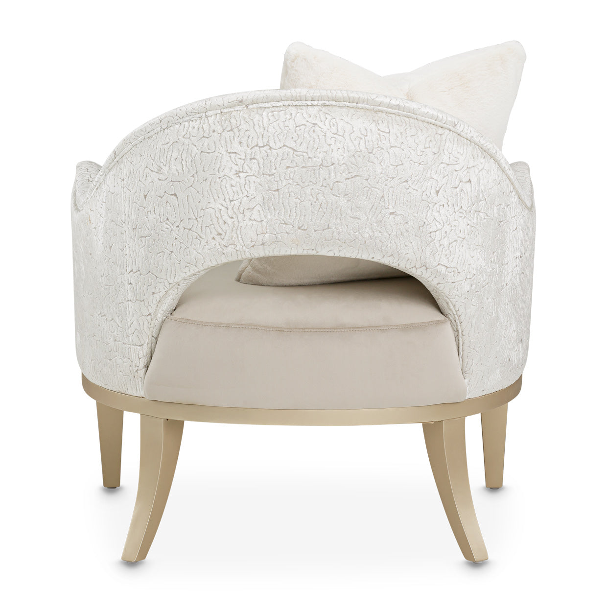 Yvette Accent Chair - Porcini/Champagne