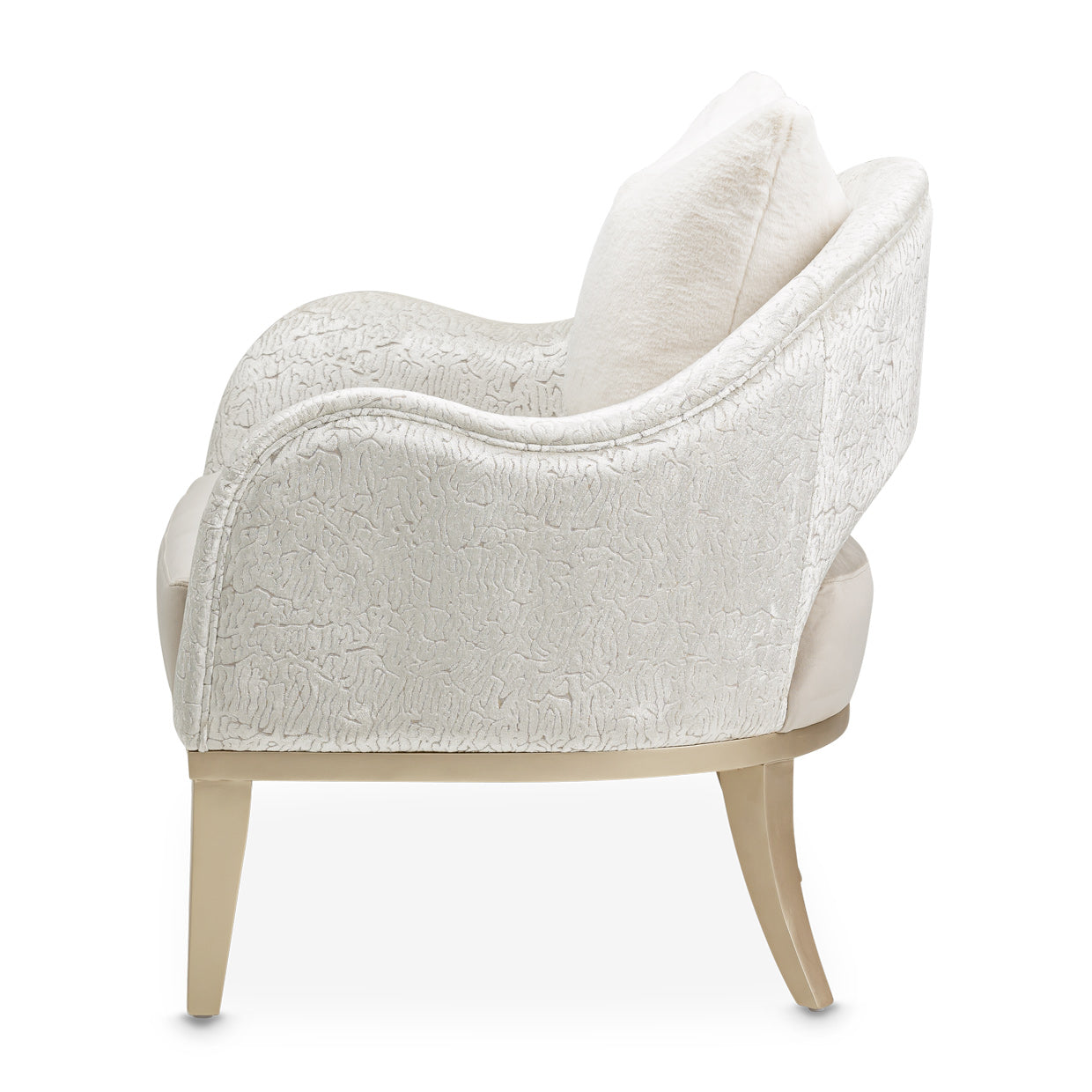 Yvette Accent Chair - Porcini/Champagne