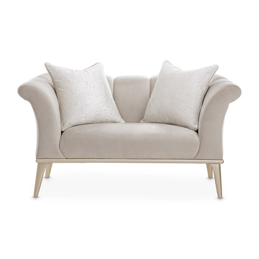 Yvette Chair and a Half - Porcini/Champagne