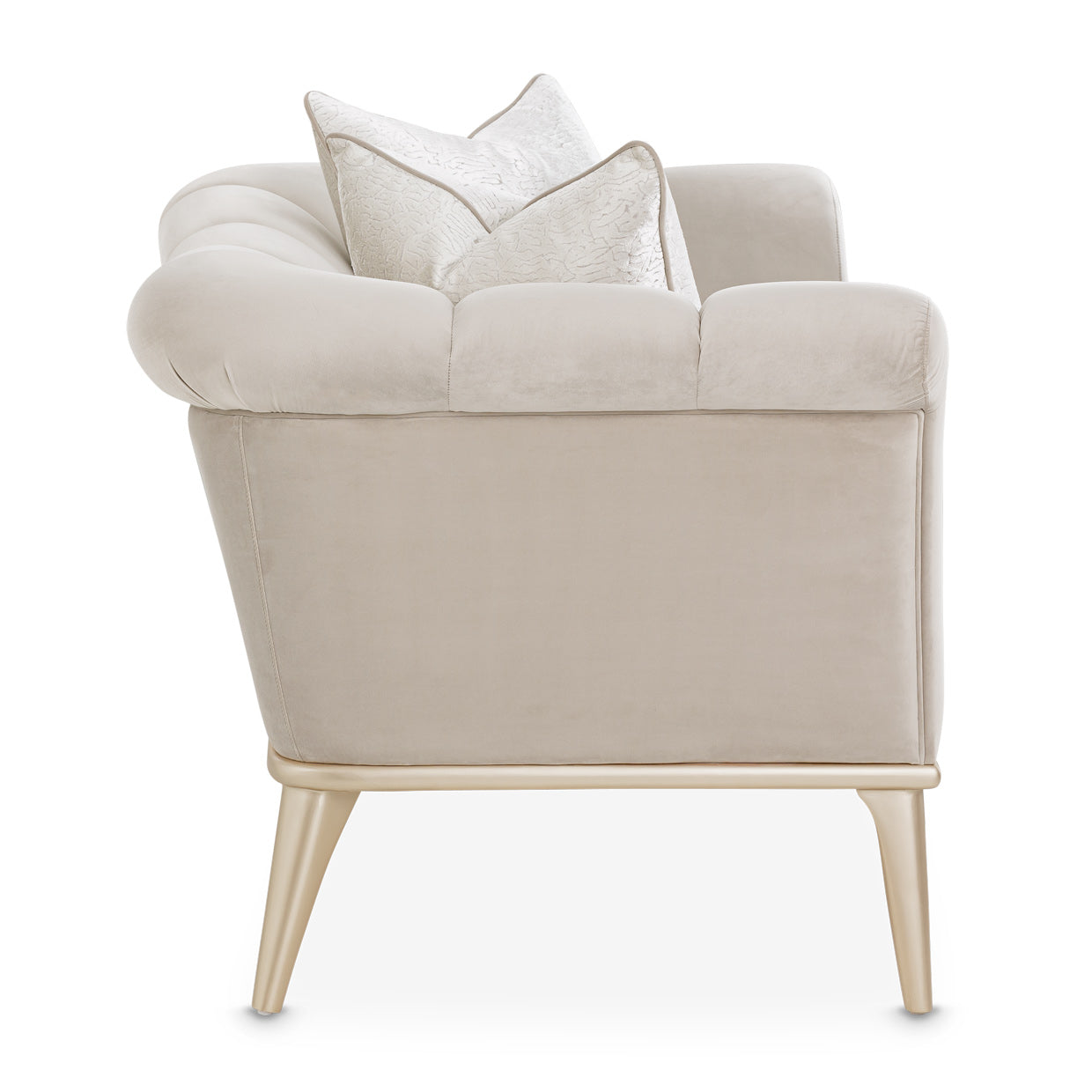 Yvette Chair and a Half - Porcini/Champagne