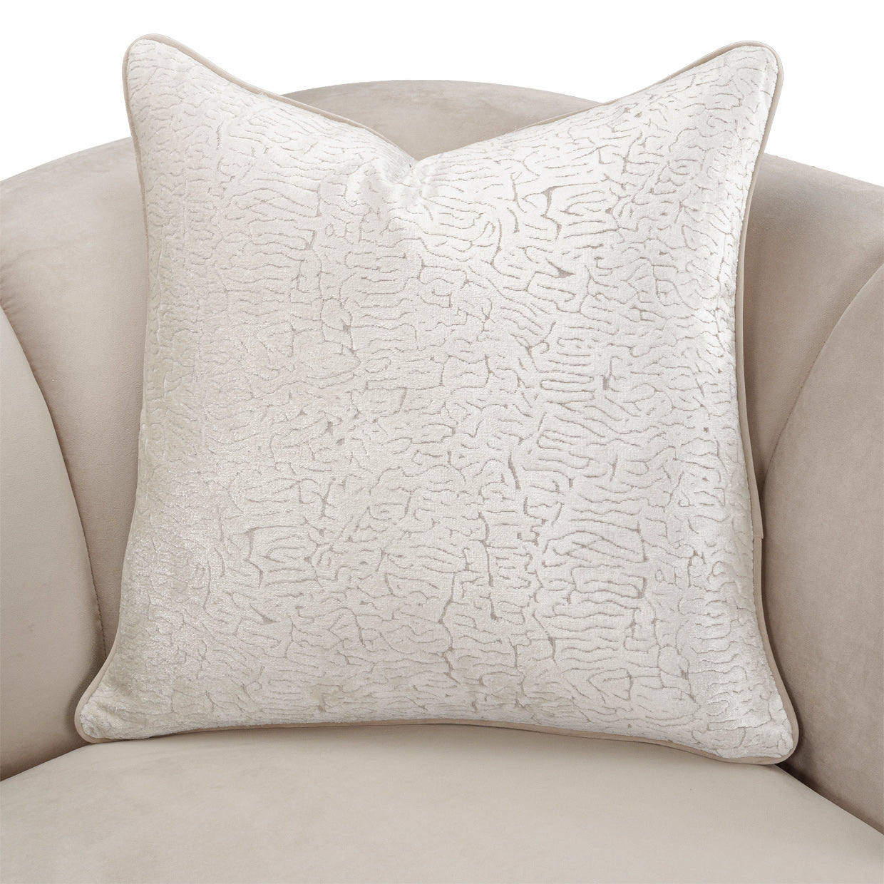 Yvette Chair and a Half - Porcini/Champagne