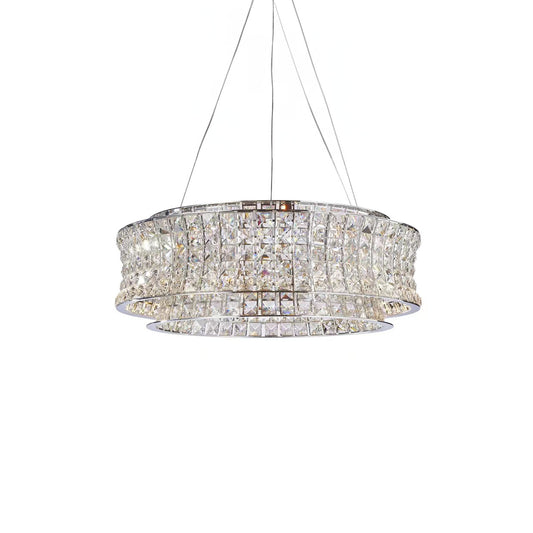 Galaxy Medium Round LED Chandelier - Chrome
