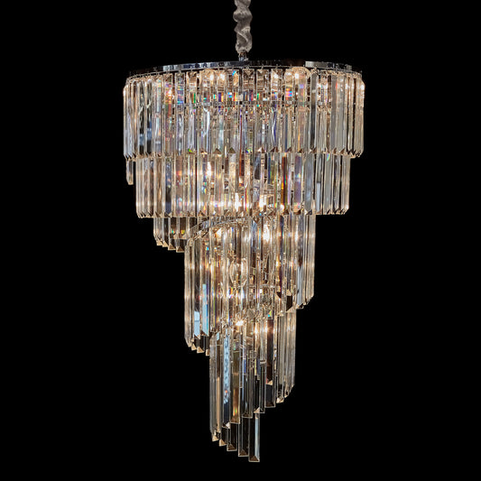 Spiral 12 light Chandelier