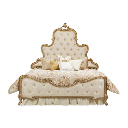 Platine de Royale Eastern King Panel Bed - Antique Platinum