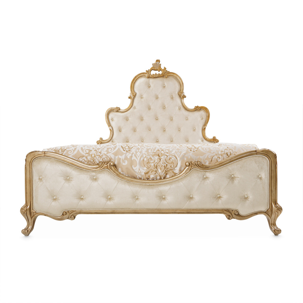 Platine de Royale Queen Panel Bed - Antique Platinum