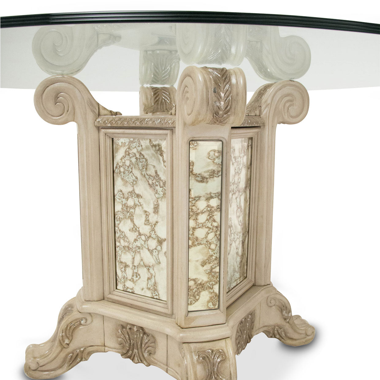 Platine de Royale Round Dining Table - Champagne