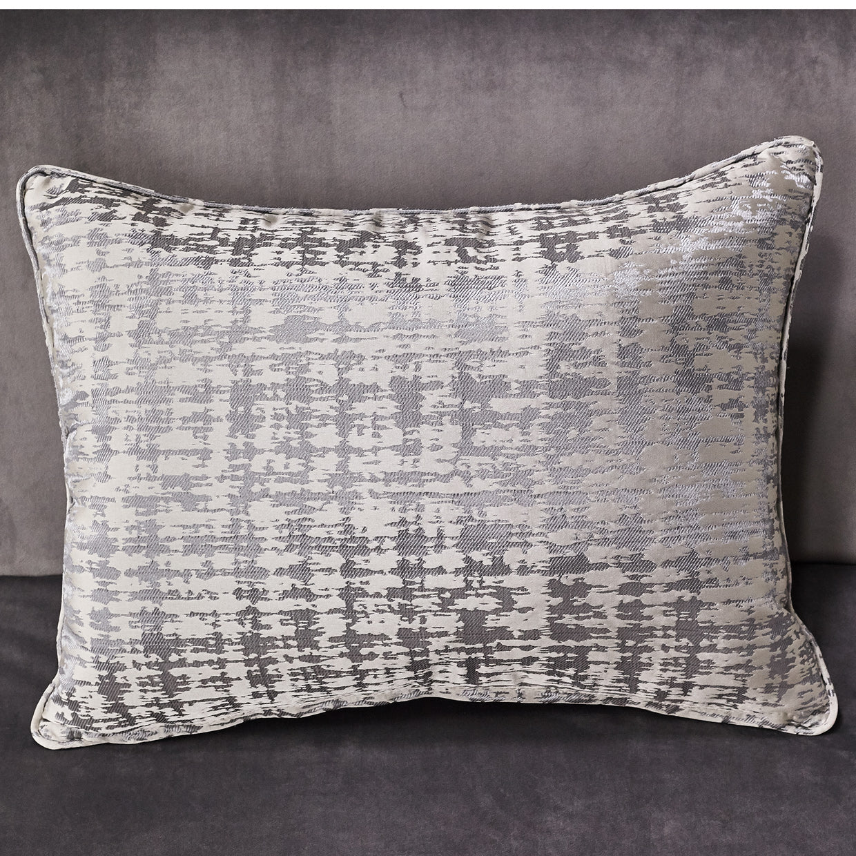 Roxbury Park Velvet Chaise - Gray Pearl/Stainless Steel