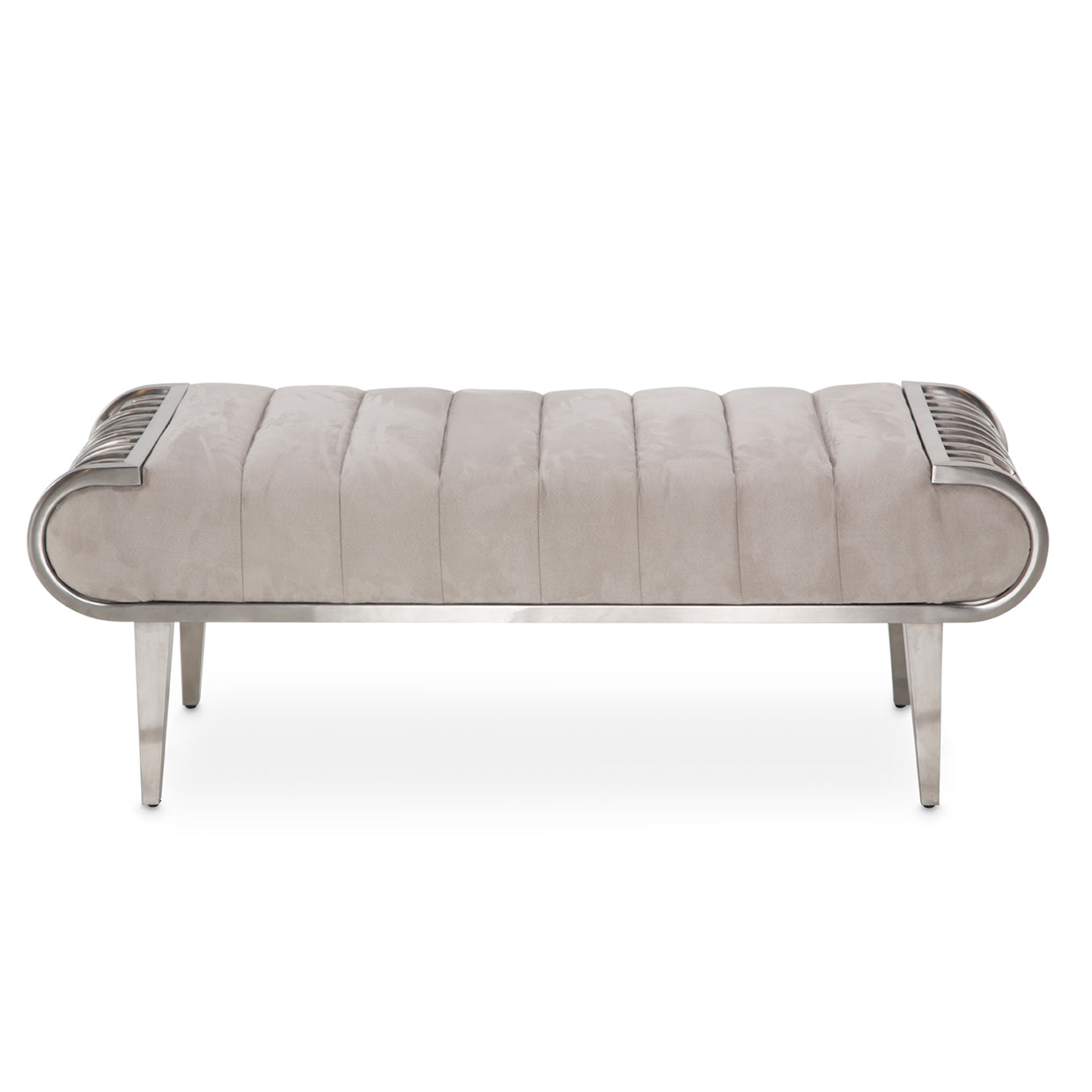 Roxbury Park Tufted Accent Bench - Cement
