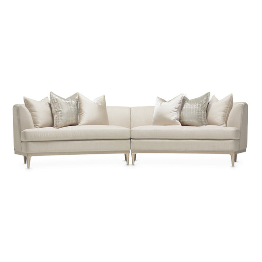 Malibu Crest 2-Piece Sectional Sofa - Pearl/Chardonnay