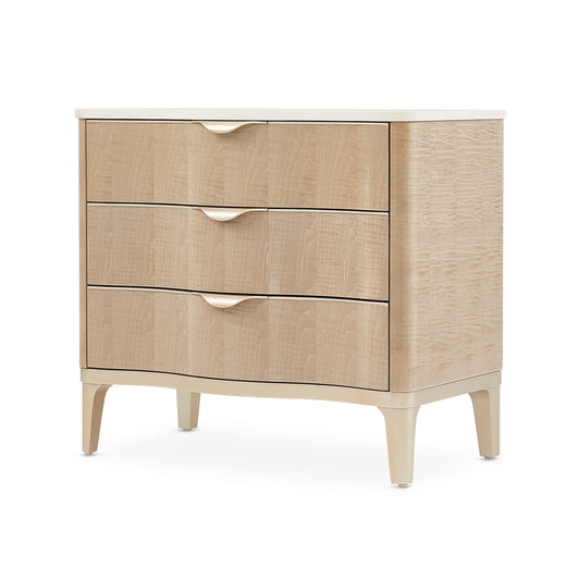 Malibu Crest 3-Drawer Nightstand - Blush
