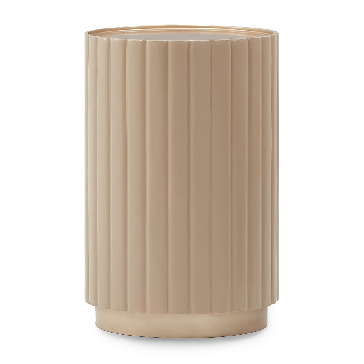 Malibu Crest Round Chairside Table - Chardonnay
