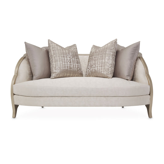 Malibu Crest Loveseat - Cloud White/Chardonnay