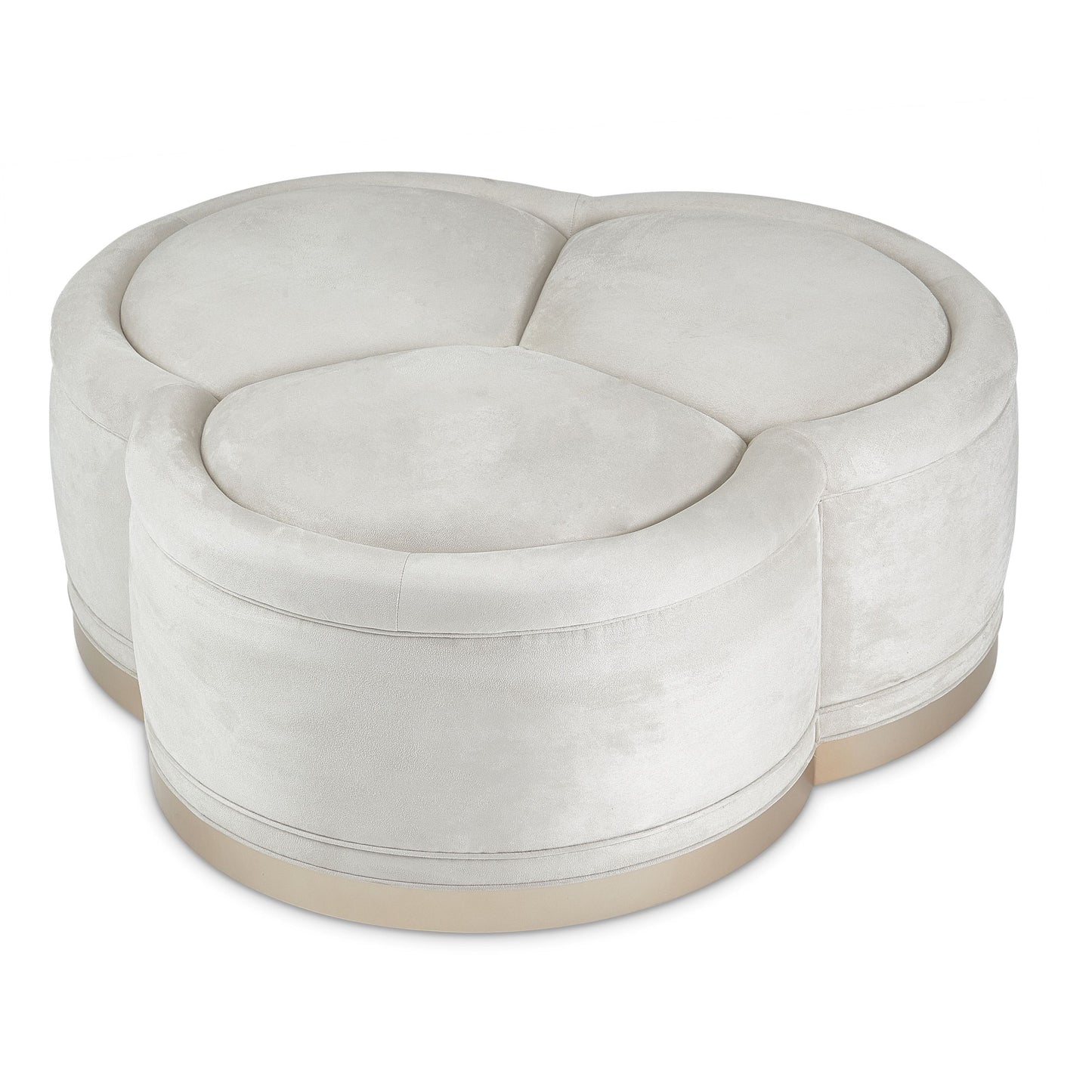 Malibu Crest Cocktail Ottoman - Doeskin