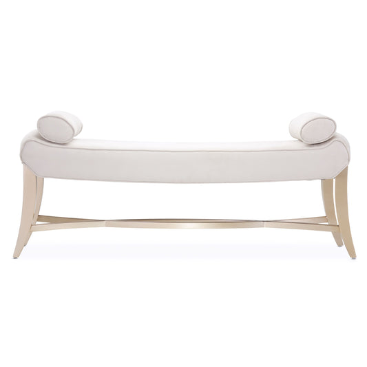 Malibu Crest Bed Bench - Doeskin/Chardonnay
