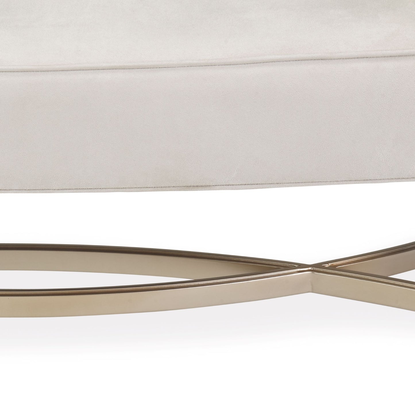 Malibu Crest Bed Bench - Doeskin/Chardonnay