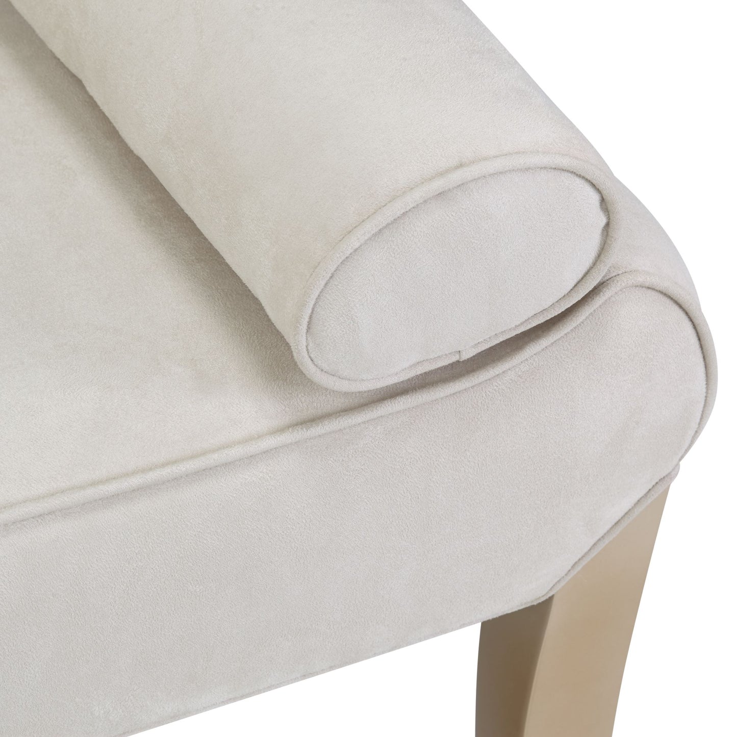 Malibu Crest Bed Bench - Doeskin/Chardonnay