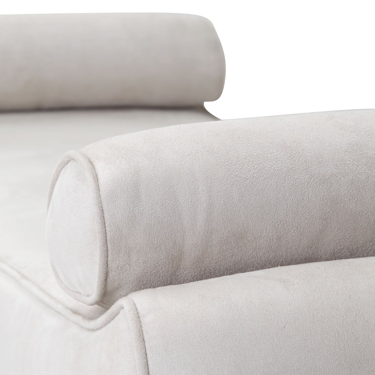 Malibu Crest Bed Bench - Doeskin/Chardonnay