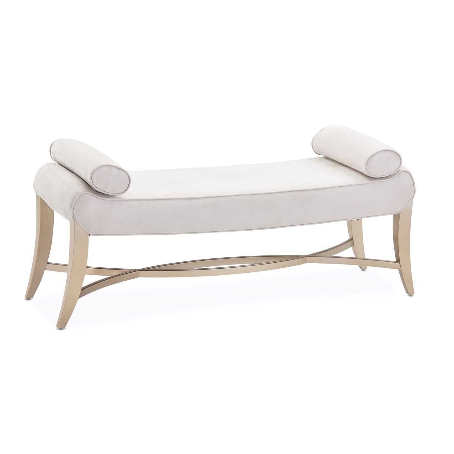 Malibu Crest Bed Bench - Doeskin/Chardonnay